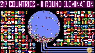 217 Countries - 11 Round Ultimate Eliminations | WORLD MARBLE RACE #10