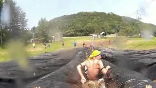 2012-07-01 Warrior Dash Finish (Water Slide Collision)