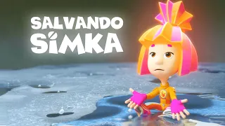 La habilidad de Simka sobre hielo sorprende a todos | Los Fixis | Animación para niños