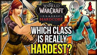 What is REALLY The Hardest Class To Level On Hardcore? (it's not what you expect)