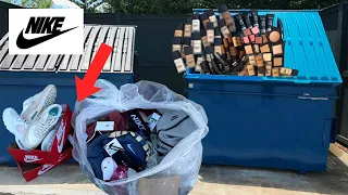 NIKE'S DUMPSTER WAS FULL WITH BRAND NEW CLOTHING & SHOES!