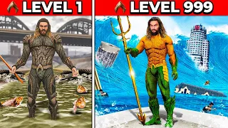 EVOLUI O AQUAMAN PARA O NIVEL MAIS FORTE NO GTA 5!!!