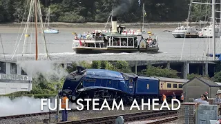 Dartmouth Steam Railway feat. 60007 Sir Nigel Gresley & Kingswear Castle Paddle Steamer - 2023