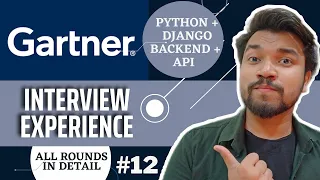 GARTNER Interview Experience | Python/Django Developer Interview Questions | API | Backend | DevOps
