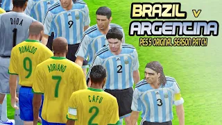 Brazil v Argentina | Highlights | PES 5 PC | Great Goals!