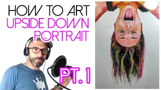 Upside Down Portrait in oil paint - How to paint a portrait in the expressionist style - pt1