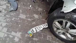 Авария в центре Киева 1 января 2018 г. часть 2
