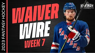 2023-24 Fantasy Hockey - Week 7 Top Waiver Wire Players to Add - NHL Fantasy Hockey Advice