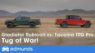 2020 Toyota Tacoma TRD Pro vs. 2020 Jeep Gladiator Rubicon ― Truck Tug of War