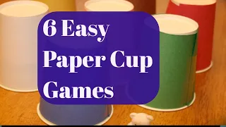 6 Party Paper Cup Fun Games | Minute to win it | Indoor Games for Family at Home | Kitty party games