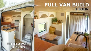 FULL VAN BUILD Luxery Camper Van + TOUR | TIMELAPSE DIY Van Conversion