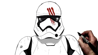 How To Draw A Storm Trooper | Step By Step | Star Wars
