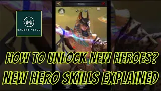 Clash Of Kings | How to Unlock New Heroes?🤩🤔| Skills Alignment | Extra Attributes |  Complete Guide