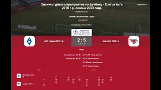 5 Тур ЛПМ 2023. 14.05.2023. МФА "Перово" - ФА "Авангард-2010".   Счет 2:5.