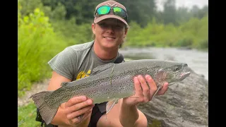 FIRST TIME FLY FISHING AND HE DOES WHAT??? Day one of an EPIC two day fly fishing adventure