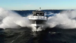 Морской катер Nord Star 28 Patrol | На катере по штормовой Балтике
