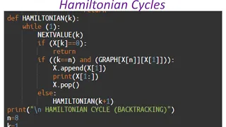 BACKTRACKING  DESIGN METHOD(Hamiltonian Cycles)PYTHON IMPLEMENTATION - Part  II