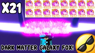 😎 I Got Full Team Of *Dark Matter Galaxy Fox* Mythicals In Pet Simulator X!