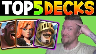 TOP 5 CLASH ROYALE DECKS (2021) for F2P & NON-MAX PLAYERS