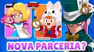 BRAWL STARS + ALICE NO PAÍS DAS MARAVILHAS, EU PRECISO DESSA PARCERIA!! | Analisando Conceitos