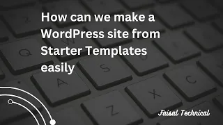 Starter Templates for WordPress