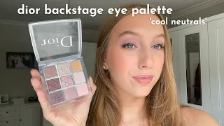 Dior Backstage Eyeshadow Palette 'Cool Neutrals' 💜 | Review + Demo!