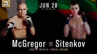 Full Fight Video: Conor McGregor vs  Artemij Sitenkov: Mcgregor's First Professional MMA Loss