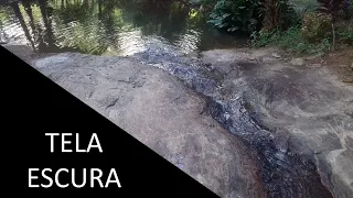 RELAXE!!! TELA ESCURA 😍 SOM RELAXANTE DE ÁGUA CORRENTE - RIACHO EM JUQUIÁ - SP - BRASIL