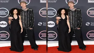 Daddy-Daughter Date Night! Machine Gun Kelly Poses with Daughter Casie at the 2021 American Music Aw