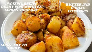Butter and garlic delicious potatoes easy recipe must try #food #delicious #potato