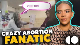 UNHINGED Professor Destroys Pro-Life Display