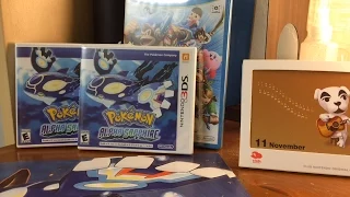 Unboxing Pokemon Alpha Sapphire and Exclusive Double Sided Poster