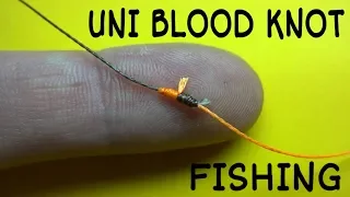 Соединительный узел uni blood knot. Как связать две лески между собой