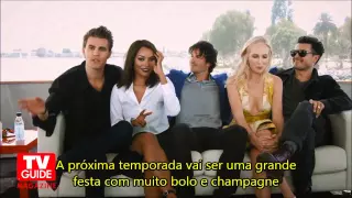 Elenco de TVD para a TV Guide Magazine Comic Con (LEGENDADO)