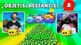 BATTLE PACK OPENING EXTRAORDINAIRE de 4000 GEMMES contre FarsAttack sur Brawl Stars !