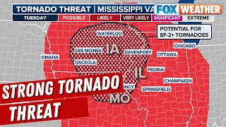 Severe Storm Threat Sets Up EF-2 Or Stronger Tornado Risk For Upper Midwest