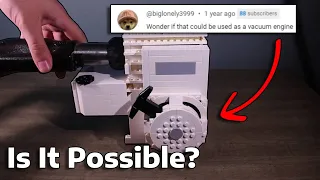 I Tried Vacuum-Modding my Old LEGO Briggs & Stratton Engine.....