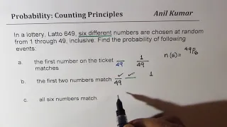 Probability of Winning Lottery Latto 649