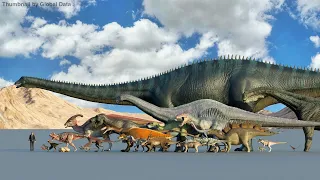 Dinosaur Size Comparison | 3d Animation Comparison | Real Scale Comparison (60FPS)