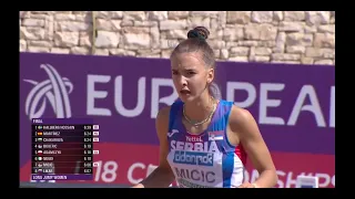 Women's Long Jump Final   European Athletics U18 Championships Jerusalem 2022   Jovana Micic