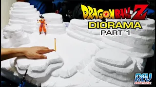 Dragon Ball Diorama - Part 1 | Styrofoam carving