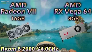 Radeon VII vs RX Vega 64 | Ryzen 5 2600 @4.0GHz | Tested in 12 PC Games 1080p 1440p 4K