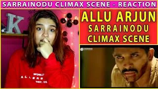 Sarrainodu Climax Fight Scene Reaction - Hindi - Allu Arjun - Reaction World