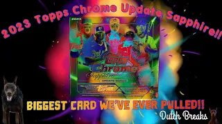 🚨Biggest Card We’ve Ever Pulled!!🚨2023 Topps Chrome Update Sapphire!!