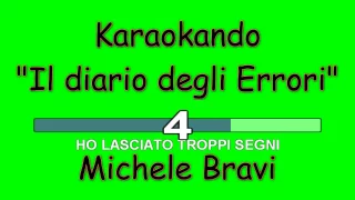 Karaoke Italiano - Il diario degli errori - Michele Bravi ( Testo )