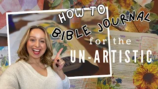 Want to Bible Journal but you’re not artistic? The BEST CREATIVE HACK EVER! + Bloopers