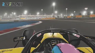 F1 2019: Bahrain F1 onboard with Daniel Ricciardo