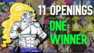 Every Jojo Opening Ranked WORST to BEST (Canon) (Non-Negotiable)