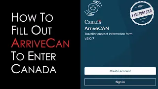 USA to Canada Border Crossing (How To Fill Out ArriveCan App)