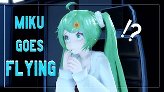 [MMD Talkloid] Hatsune Miku goes flying